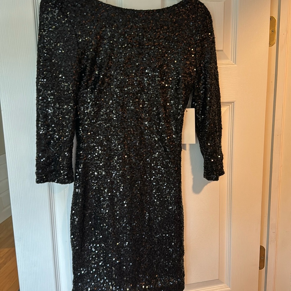 Toni. Sequence open back dress.  M
